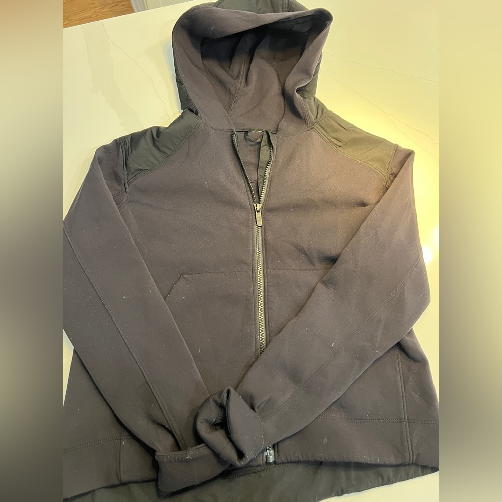 Lululemon jacket with hood.
